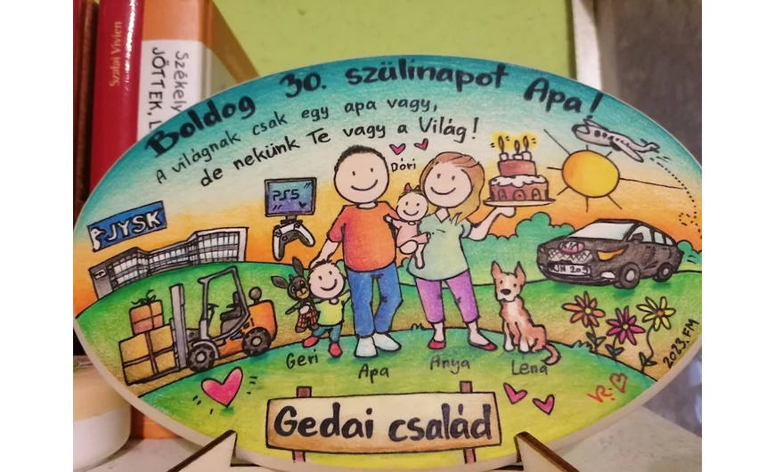 30. szülinap Táblácskával